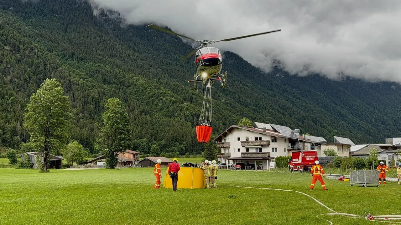 Waldbrand-Waidring